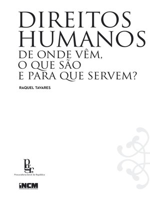 cover image of Direitos Humanos--De onde vêm, o que são e para que servem?